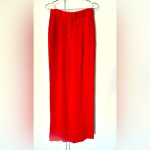 Aritzia Babaton Women’s Flowing Red Wide-Leg Pants